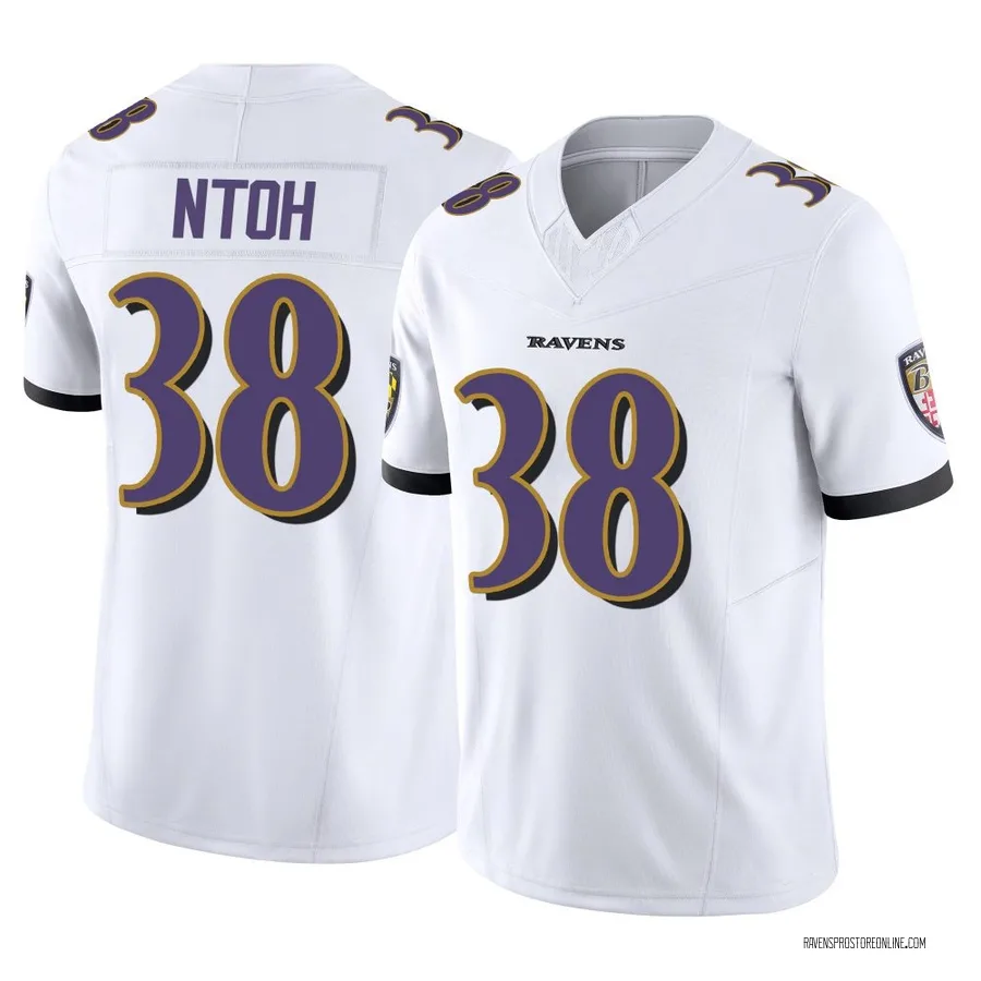 Sone Ntoh Baltimore Ravens Youth Limited Vapor F.U.S.E. Nike Jersey - White