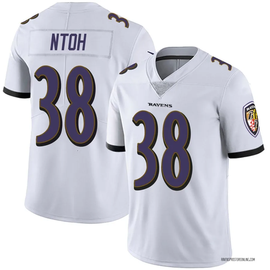 Sone Ntoh Baltimore Ravens Youth Limited Vapor Untouchable Nike Jersey - White