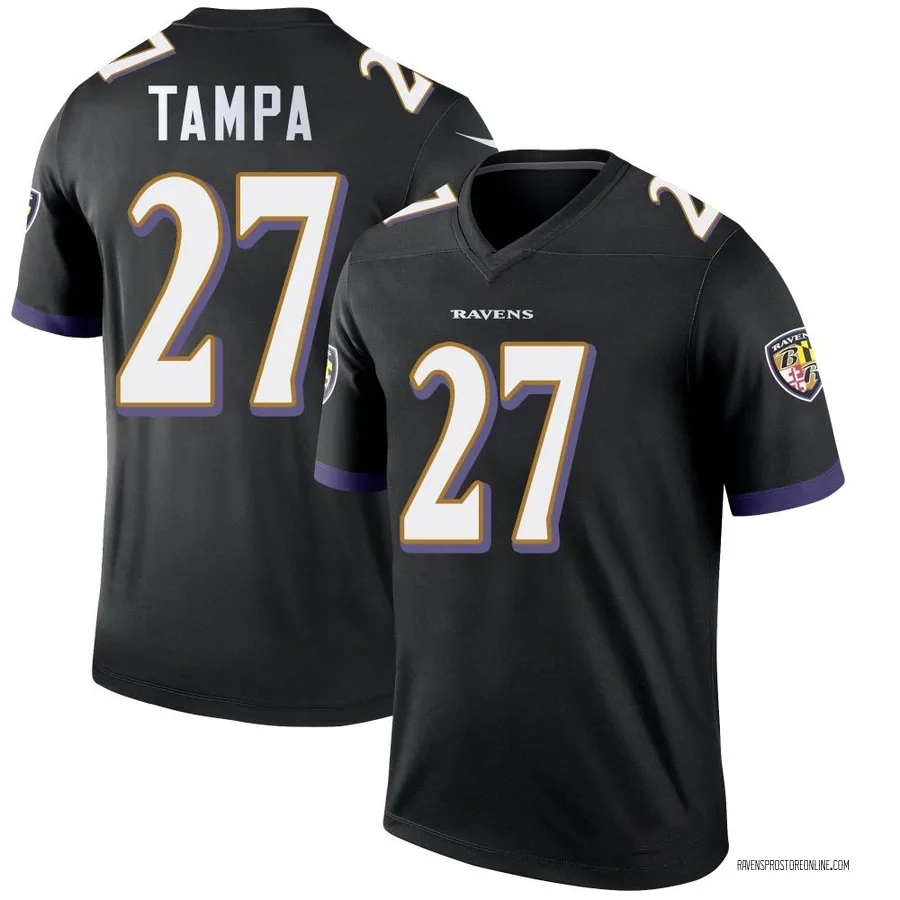 T.J. Tampa Baltimore Ravens Men's Legend Nike Jersey - Black