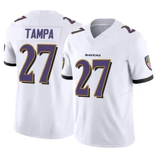 T.J. Tampa Baltimore Ravens Men's Limited Vapor F.U.S.E. Nike Jersey - White