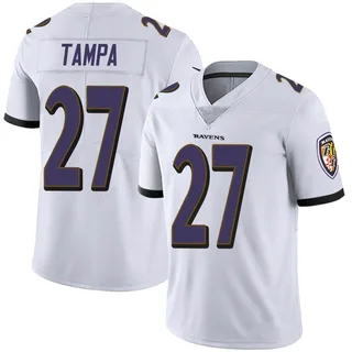 T.J. Tampa Baltimore Ravens Men's Limited Vapor Untouchable Nike Jersey - White