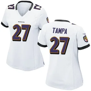 T.J. Tampa Baltimore Ravens Women's Game Nike Jersey - White