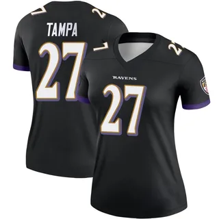 T.J. Tampa Baltimore Ravens Women's Legend Nike Jersey - Black