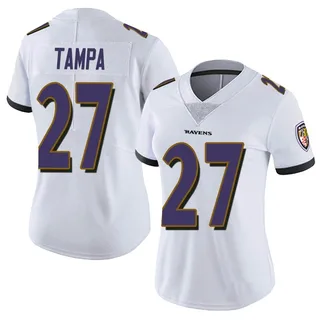 T.J. Tampa Baltimore Ravens Women's Limited Vapor Untouchable Nike Jersey - White