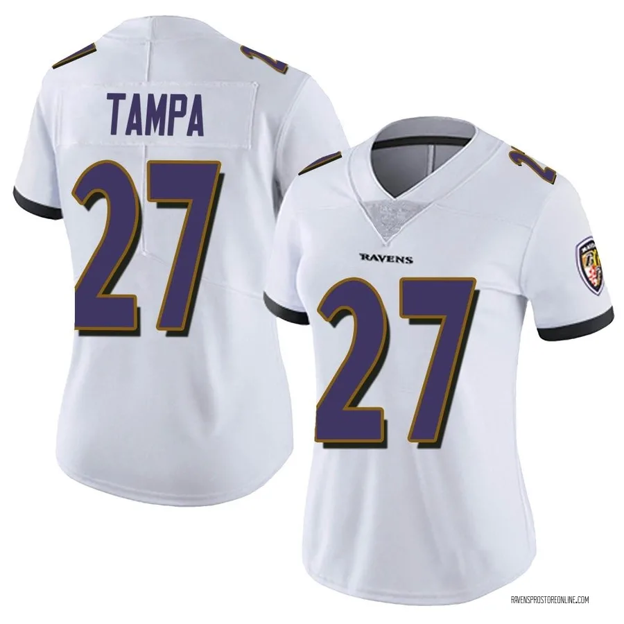T.J. Tampa Baltimore Ravens Women's Limited Vapor Untouchable Nike Jersey - White