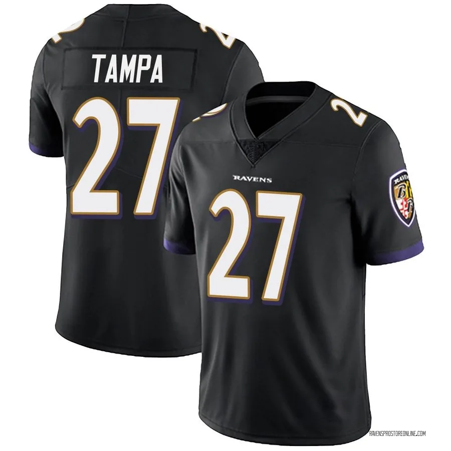 T.J. Tampa Baltimore Ravens Youth Limited Alternate Vapor Untouchable Nike Jersey - Black