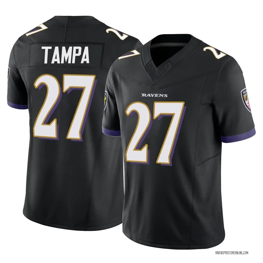 T.J. Tampa Baltimore Ravens Youth Limited Vapor F.U.S.E. Nike Jersey - Black