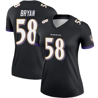Taven Bryan Baltimore Ravens Women's Legend Nike Jersey - Black