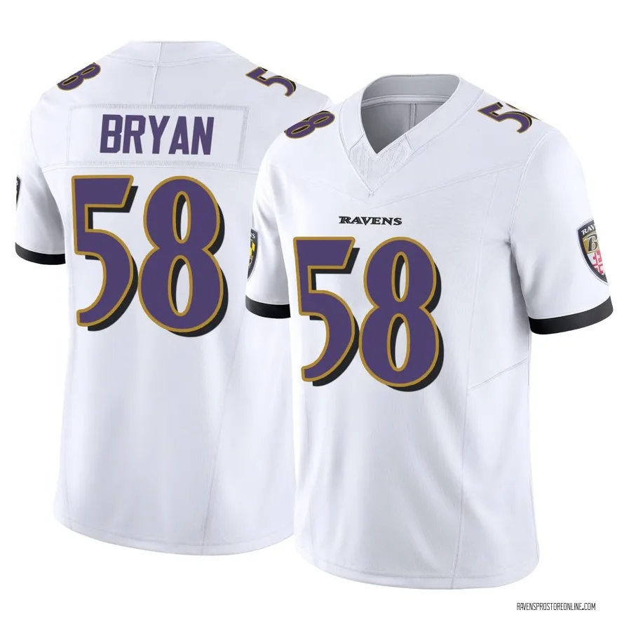 Taven Bryan Baltimore Ravens Youth Limited Vapor F.U.S.E. Nike Jersey - White