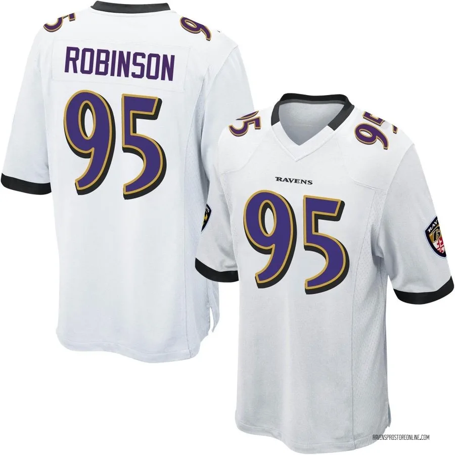 Tavius Robinson Baltimore Ravens Men's Game Nike Jersey - White