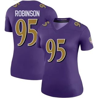Tavius Robinson Baltimore Ravens Women's Color Rush Legend Nike Jersey - Purple