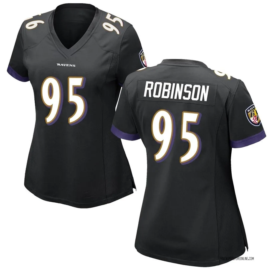 Tavius Robinson Baltimore Ravens Women's Game Nike Jersey - Black