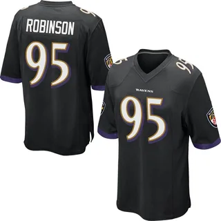 Tavius Robinson Baltimore Ravens Youth Game Jersey - Black