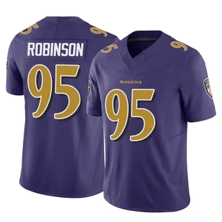 Tavius Robinson Baltimore Ravens Youth Limited Vapor F.U.S.E. Nike Jersey - Purple