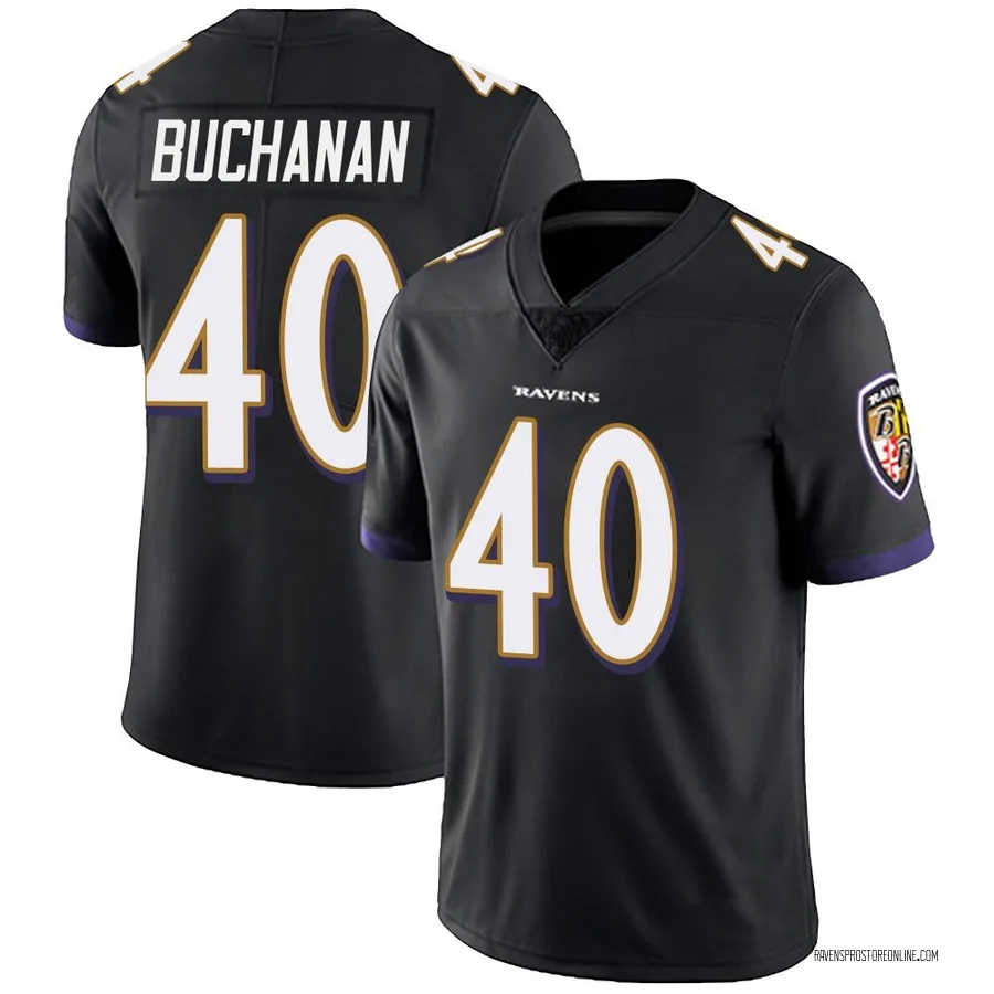Teddye Buchanan Baltimore Ravens Men's Limited Alternate Vapor Untouchable Nike Jersey - Black