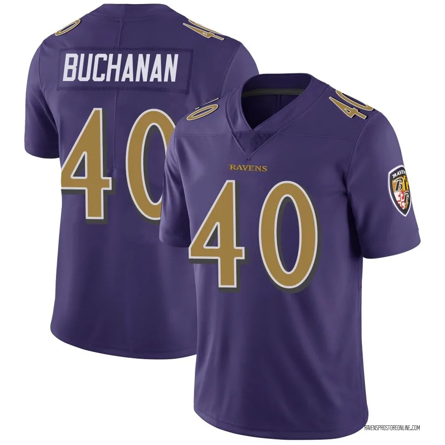 Teddye Buchanan Baltimore Ravens Men's Limited Color Rush Vapor Untouchable Nike Jersey - Purple