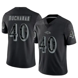 Teddye Buchanan Baltimore Ravens Men's Limited Reflective Nike Jersey - Black