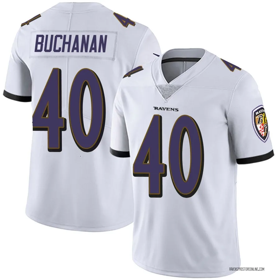 Teddye Buchanan Baltimore Ravens Men's Limited Vapor Untouchable Nike Jersey - White