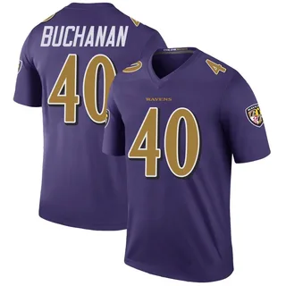 Teddye Buchanan Baltimore Ravens Youth Color Rush Legend Jersey - Purple