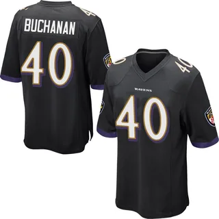 Teddye Buchanan Baltimore Ravens Youth Game Jersey - Black