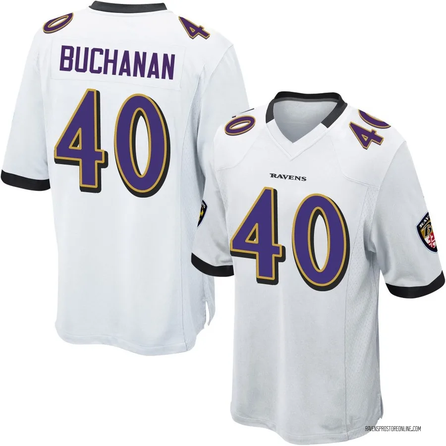 Teddye Buchanan Baltimore Ravens Youth Game Nike Jersey - White