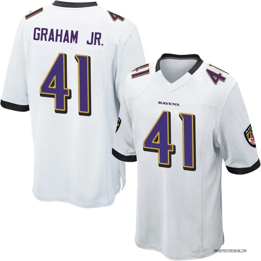 Thomas Graham Jr. Baltimore Ravens Men's Game Nike Jersey - White