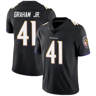 Thomas Graham Jr. Baltimore Ravens Men's Limited Alternate Vapor Untouchable Nike Jersey - Black
