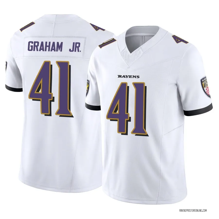 Thomas Graham Jr. Baltimore Ravens Men's Limited Vapor F.U.S.E. Nike Jersey - White