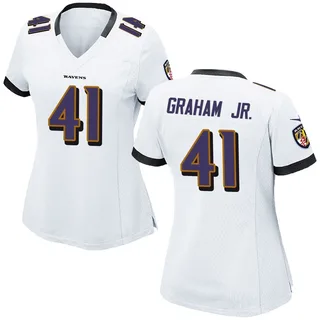 Thomas Graham Jr. Baltimore Ravens Women's Game Nike Jersey - White