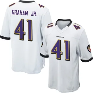Thomas Graham Jr. Baltimore Ravens Youth Game Nike Jersey - White