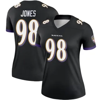 Travis Jones Baltimore Ravens Women's Legend Nike Jersey - Black
