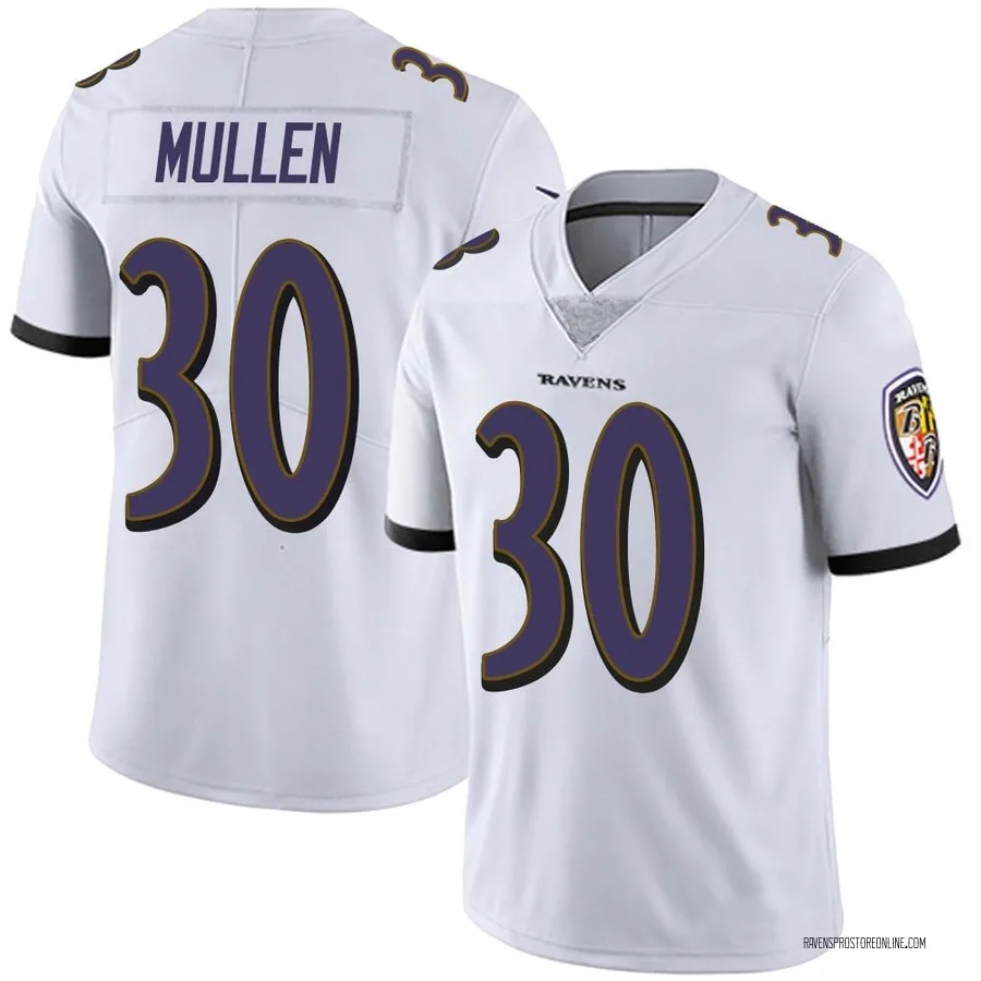 Trayvon Mullen Baltimore Ravens Men's Limited Vapor Untouchable Nike Jersey - White