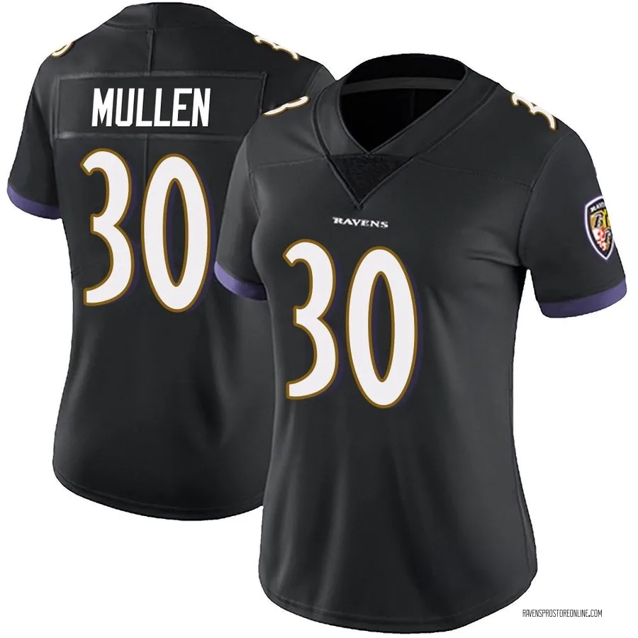 Trayvon Mullen Baltimore Ravens Women's Limited Alternate Vapor Untouchable Nike Jersey - Black