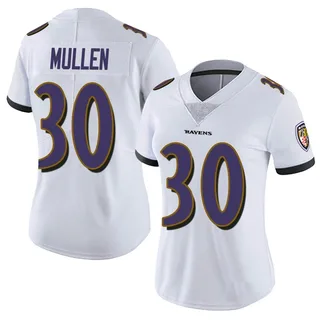 Trayvon Mullen Baltimore Ravens Women's Limited Vapor Untouchable Nike Jersey - White