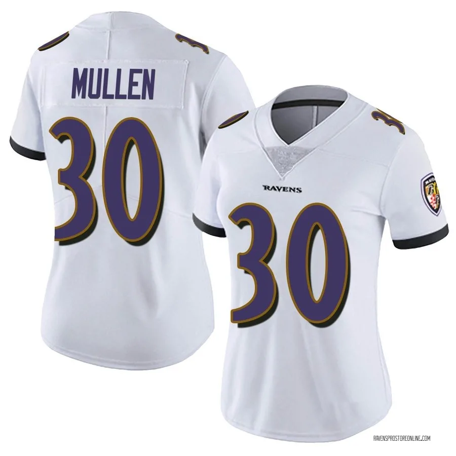 Trayvon Mullen Baltimore Ravens Women's Limited Vapor Untouchable Nike Jersey - White