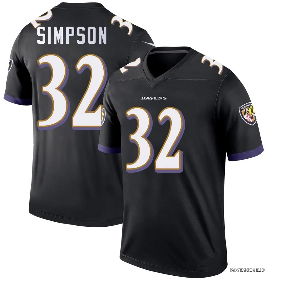 Trenton Simpson Baltimore Ravens Men's Legend Nike Jersey - Black