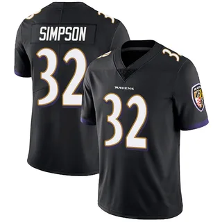 Trenton Simpson Baltimore Ravens Men's Limited Alternate Vapor Untouchable Nike Jersey - Black
