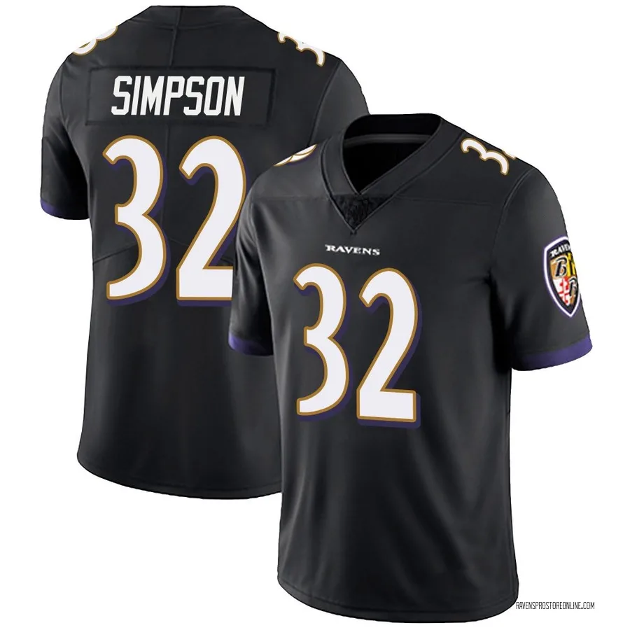 Trenton Simpson Baltimore Ravens Men's Limited Alternate Vapor Untouchable Nike Jersey - Black