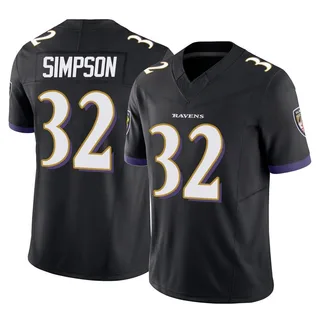 Trenton Simpson Baltimore Ravens Men's Limited Vapor F.U.S.E. Nike Jersey - Black