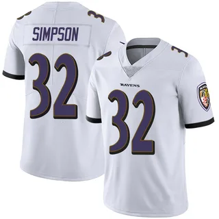 Trenton Simpson Baltimore Ravens Men's Limited Vapor Untouchable Nike Jersey - White