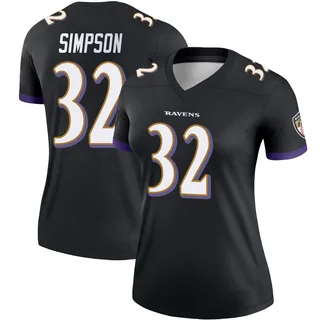 Trenton Simpson Baltimore Ravens Women's Legend Nike Jersey - Black