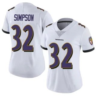 Trenton Simpson Baltimore Ravens Women's Limited Vapor Untouchable Nike Jersey - White