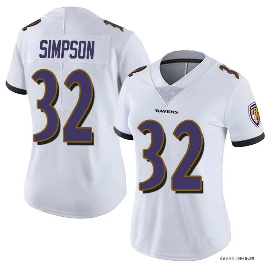 Trenton Simpson Baltimore Ravens Women's Limited Vapor Untouchable Nike Jersey - White
