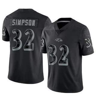 Trenton Simpson Baltimore Ravens Youth Limited Reflective Nike Jersey - Black