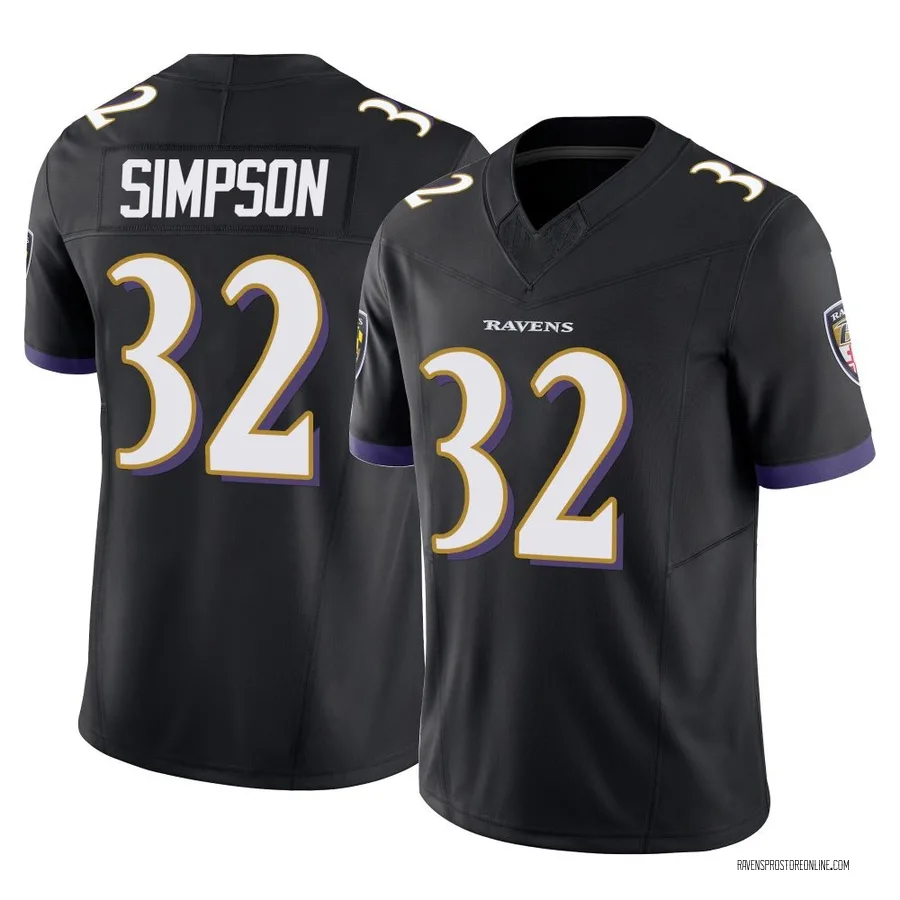 Trenton Simpson Baltimore Ravens Youth Limited Vapor F.U.S.E. Nike Jersey - Black