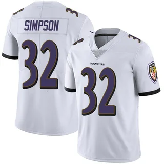 Trenton Simpson Baltimore Ravens Youth Limited Vapor Untouchable Nike Jersey - White