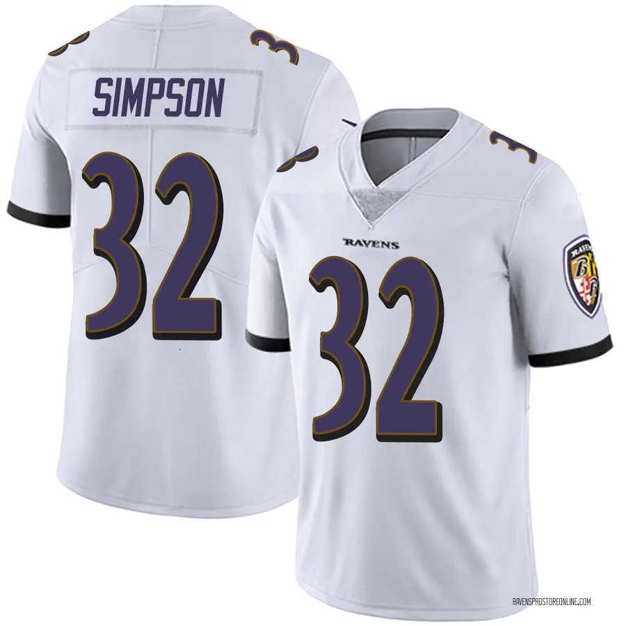 Trenton Simpson Baltimore Ravens Youth Limited Vapor Untouchable Nike Jersey - White