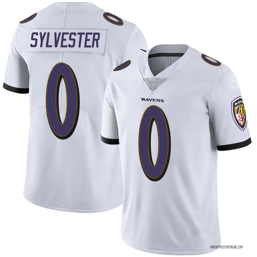 Trevonte Sylvester Baltimore Ravens Men's Limited Vapor Untouchable Nike Jersey - White