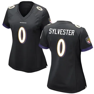 Trevonte Sylvester Baltimore Ravens Women's Game Nike Jersey - Black
