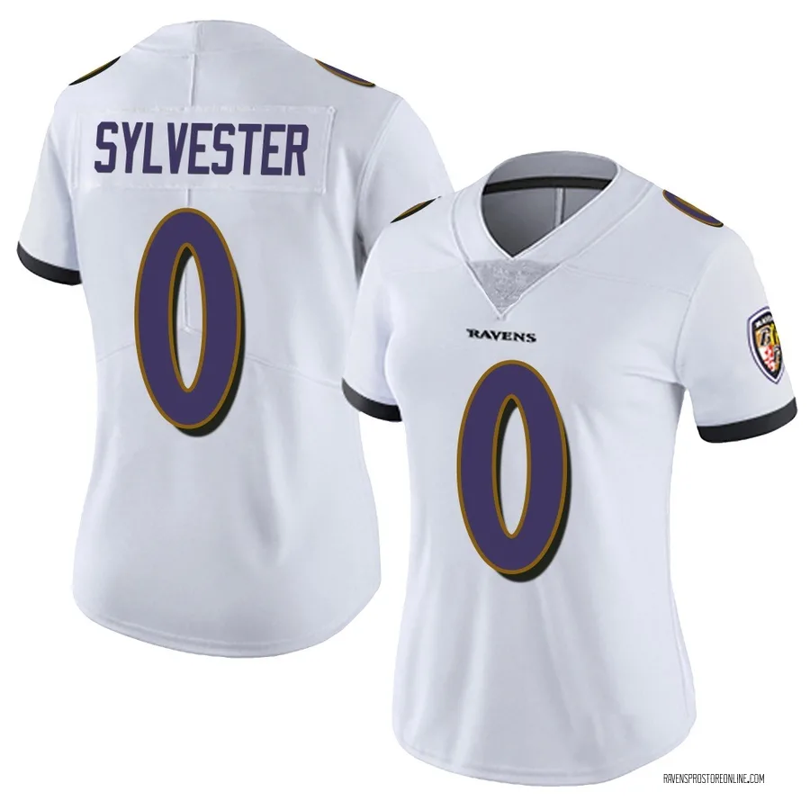 Trevonte Sylvester Baltimore Ravens Women's Limited Vapor Untouchable Nike Jersey - White